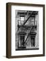 Black Manhattan Collection - Black Fire Escape Staircase-Philippe Hugonnard-Framed Photographic Print