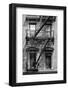 Black Manhattan Collection - Black Fire Escape Staircase-Philippe Hugonnard-Framed Photographic Print