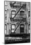 Black Manhattan Collection - Black Fire Escape Stairs-Philippe Hugonnard-Mounted Photographic Print