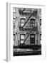 Black Manhattan Collection - Black Fire Escape Stairs-Philippe Hugonnard-Framed Photographic Print