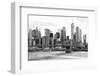 Black Manhattan Collection - Brooklyn Bridge East River-Philippe Hugonnard-Framed Photographic Print