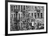 Black Manhattan Collection - Building Facade New York-Philippe Hugonnard-Framed Photographic Print