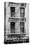 Black Manhattan Collection - Building Facade-Philippe Hugonnard-Stretched Canvas