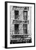 Black Manhattan Collection - Building Facade-Philippe Hugonnard-Framed Photographic Print