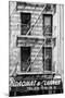 Black Manhattan Collection - Building Facade-Philippe Hugonnard-Mounted Photographic Print