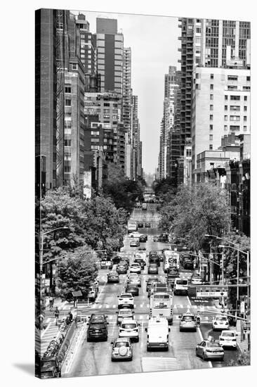 Black Manhattan Collection - Central Avenue-Philippe Hugonnard-Stretched Canvas