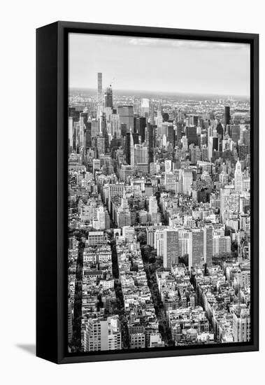 Black Manhattan Collection - Cityscape-Philippe Hugonnard-Framed Stretched Canvas