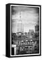 Black Manhattan Collection - Empire State Building-Philippe Hugonnard-Framed Stretched Canvas