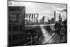 Black Manhattan Collection - End of the Day-Philippe Hugonnard-Mounted Photographic Print