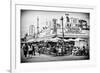 Black Manhattan Collection - Famous Hot Dog-Philippe Hugonnard-Framed Photographic Print