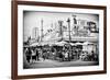 Black Manhattan Collection - Famous Hot Dog-Philippe Hugonnard-Framed Photographic Print