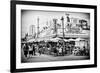 Black Manhattan Collection - Famous Hot Dog-Philippe Hugonnard-Framed Photographic Print