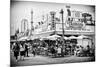 Black Manhattan Collection - Famous Hot Dog-Philippe Hugonnard-Mounted Photographic Print