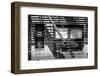 Black Manhattan Collection - Fire Escape I-Philippe Hugonnard-Framed Photographic Print