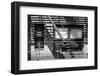 Black Manhattan Collection - Fire Escape I-Philippe Hugonnard-Framed Photographic Print