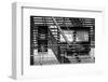 Black Manhattan Collection - Fire Escape I-Philippe Hugonnard-Framed Photographic Print