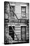 Black Manhattan Collection - Fire Escape Stairs New York-Philippe Hugonnard-Stretched Canvas