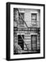 Black Manhattan Collection - Fire Escape Stairs New York-Philippe Hugonnard-Framed Photographic Print