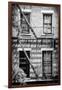 Black Manhattan Collection - Fire Escape Stairs New York-Philippe Hugonnard-Framed Photographic Print