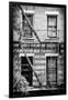 Black Manhattan Collection - Fire Escape Stairs New York-Philippe Hugonnard-Framed Photographic Print