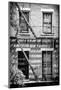 Black Manhattan Collection - Fire Escape Stairs New York-Philippe Hugonnard-Mounted Photographic Print