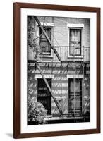 Black Manhattan Collection - Fire Escape Stairs New York-Philippe Hugonnard-Framed Premium Photographic Print