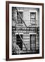 Black Manhattan Collection - Fire Escape Stairs New York-Philippe Hugonnard-Framed Premium Photographic Print