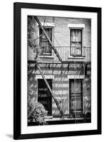 Black Manhattan Collection - Fire Escape Stairs New York-Philippe Hugonnard-Framed Premium Photographic Print