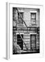 Black Manhattan Collection - Fire Escape Stairs New York-Philippe Hugonnard-Framed Photographic Print