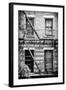 Black Manhattan Collection - Fire Escape Stairs New York-Philippe Hugonnard-Framed Photographic Print