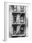 Black Manhattan Collection - Fire Escape Stairs-Philippe Hugonnard-Framed Photographic Print
