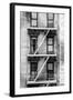 Black Manhattan Collection - Fire Escape Stairs-Philippe Hugonnard-Framed Photographic Print