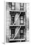 Black Manhattan Collection - Fire Escape Stairs-Philippe Hugonnard-Framed Photographic Print