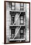 Black Manhattan Collection - Fire Escape Stairs-Philippe Hugonnard-Framed Photographic Print