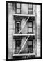 Black Manhattan Collection - Fire Escape Stairs-Philippe Hugonnard-Framed Photographic Print