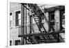 Black Manhattan Collection - Fire Escape-Philippe Hugonnard-Framed Photographic Print