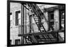 Black Manhattan Collection - Fire Escape-Philippe Hugonnard-Framed Photographic Print