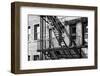 Black Manhattan Collection - Fire Escape-Philippe Hugonnard-Framed Photographic Print