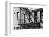 Black Manhattan Collection - Fire Escape-Philippe Hugonnard-Framed Photographic Print