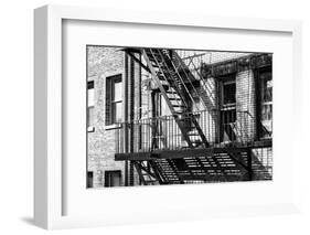 Black Manhattan Collection - Fire Escape-Philippe Hugonnard-Framed Photographic Print