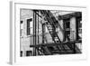 Black Manhattan Collection - Fire Escape-Philippe Hugonnard-Framed Photographic Print