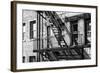 Black Manhattan Collection - Fire Escape-Philippe Hugonnard-Framed Photographic Print