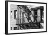 Black Manhattan Collection - Fire Escape-Philippe Hugonnard-Framed Photographic Print