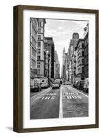 Black Manhattan Collection - Fire Lane & Bus Only-Philippe Hugonnard-Framed Photographic Print