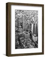 Black Manhattan Collection - Jenga Building-Philippe Hugonnard-Framed Photographic Print