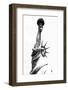 Black Manhattan Collection - Lady Liberty-Philippe Hugonnard-Framed Photographic Print