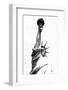 Black Manhattan Collection - Lady Liberty-Philippe Hugonnard-Framed Photographic Print