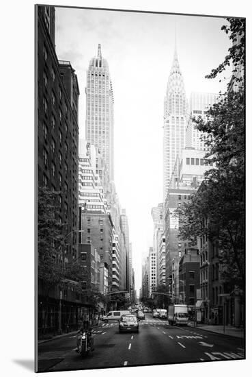 Black Manhattan Collection - Lexington Avenue-Philippe Hugonnard-Mounted Photographic Print