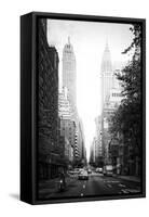 Black Manhattan Collection - Lexington Avenue-Philippe Hugonnard-Framed Stretched Canvas