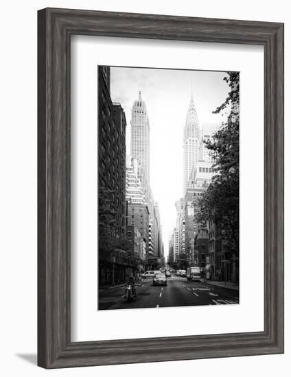 Black Manhattan Collection - Lexington Avenue-Philippe Hugonnard-Framed Photographic Print